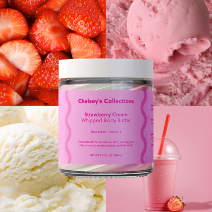 Strawberry Cream Whipped Body Butter