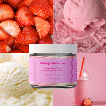 Strawberry Cream Whipped Body Butter